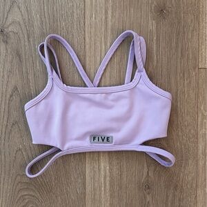 Five dancewear athletic sports bra - lavender